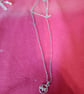 Handmade silver plated necklace with Scottie dog charm