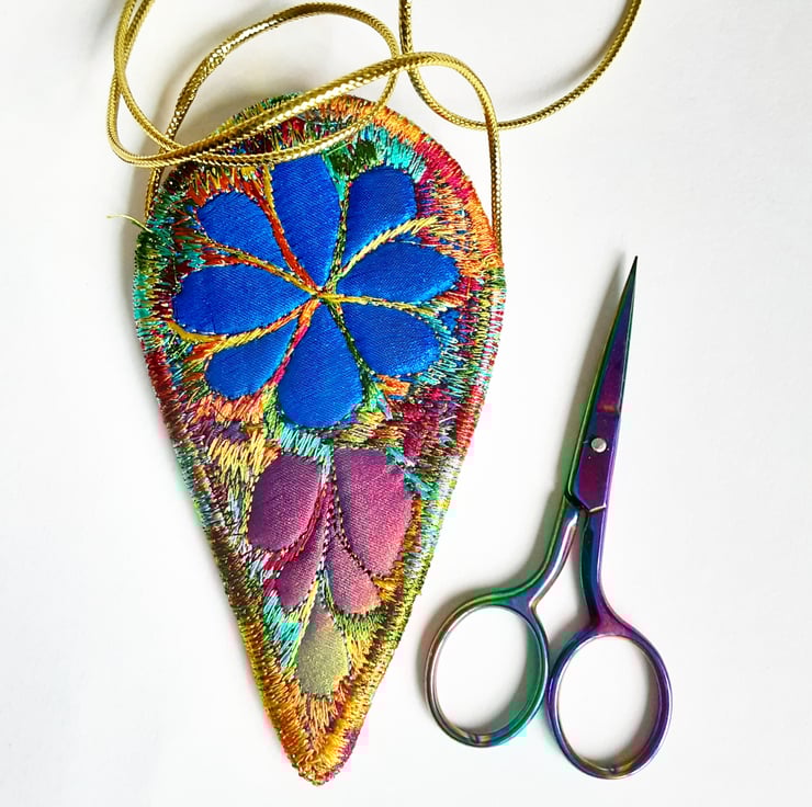 Scissor Holder Necklace Haberdashery Craft Room Folksy