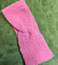 Dark Pink Glitter Headband Ear Warmer