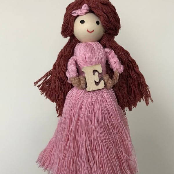 Personalised doll keyring 