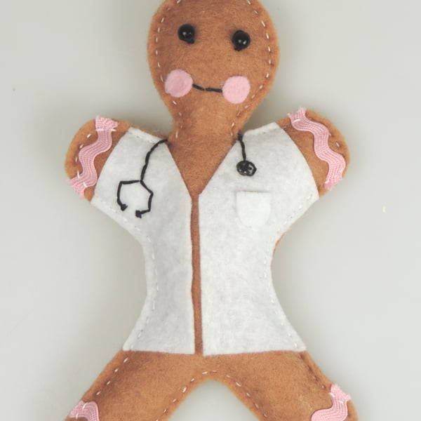 Doctor, Scrub Nurse Themed Gingerbread men, Christmas Gift, Xmas tree Decoration