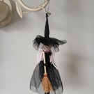 Little witch hanging decoration