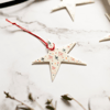 Christmas Star Ceramic Hanging Decoration