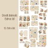 Small Animals Extras Kit Scrapbooking, Ephemera, Journal, Digital Download