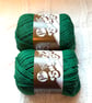 2 balls x 70.9g Lily Sugar 'n Cream The Original Yarn - Dark Pine 100%Cotton