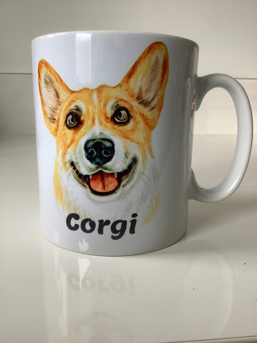 Corgie Design  Mug ,coffee mug ,dog design. Free P&P