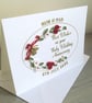 Personalised quilled 40th ruby wedding anniversary keepsake card - Image 3