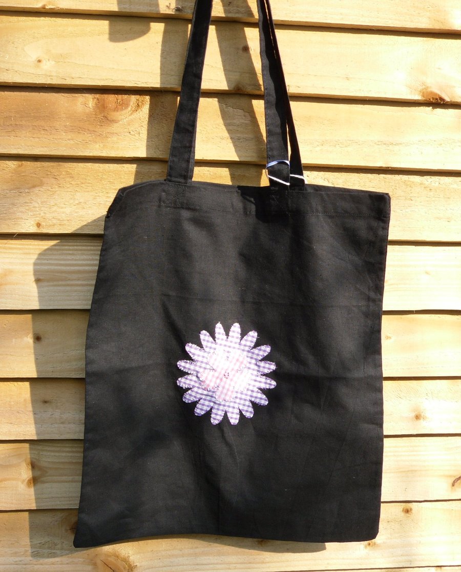Gingham Flower Bag