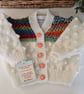 Bobble Design Merino Wool Baby Cardigan 0-6 months size - Image 8