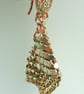 Metallic  rose gold material earrings   Sparkle for Christmas - Image 7