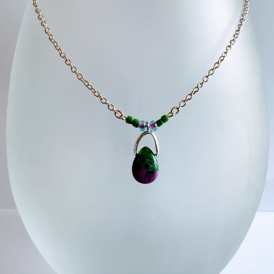 Gemstone Pendant Necklace.
