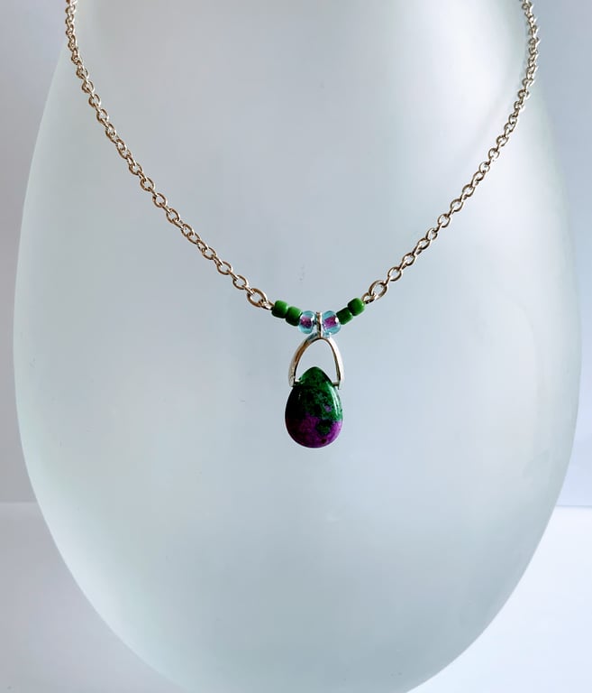Gemstone Pendant Necklace.