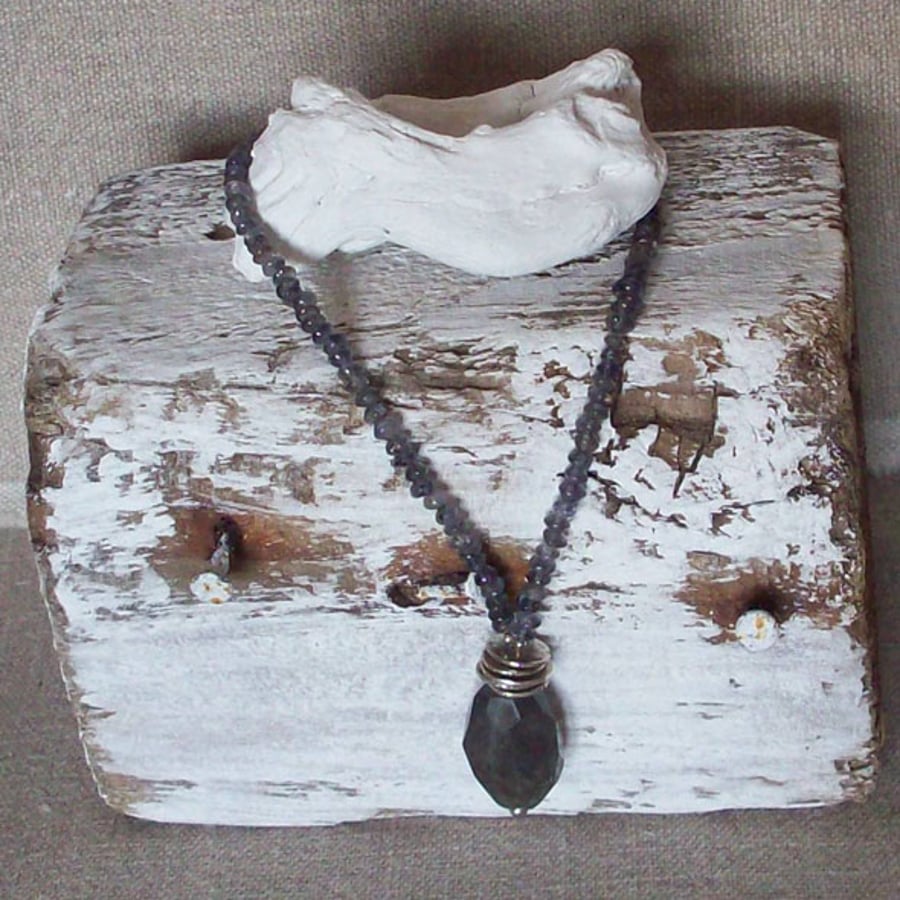 Labradorite and Iolite Necklace