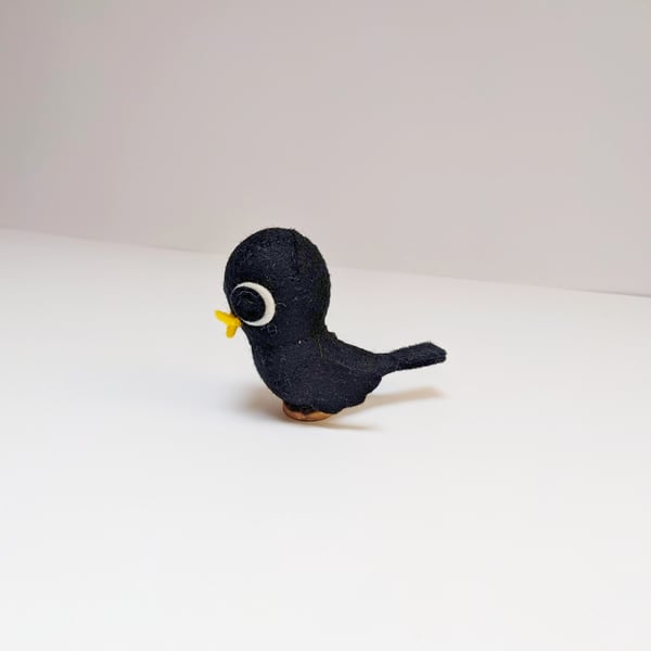 Felt Blackbird ornament