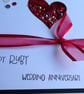 Embellished Heart Ruby Wedding Anniversary Card - 40th Anniversary - Image 3