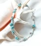 Larimar & Shell Bead Bracelet - Image 2