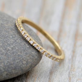 Pave Diamond Eternity Ring