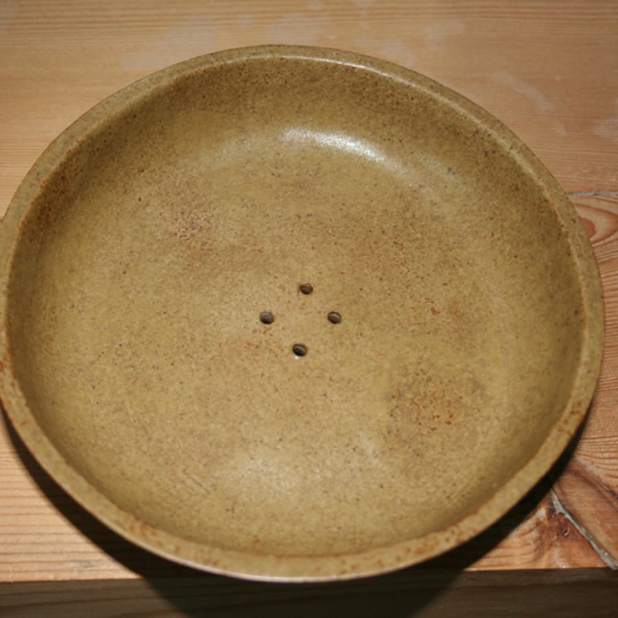 CUSTOMER ORDER DO NOT BUY Oatmeal handmade ceramic soap bowl