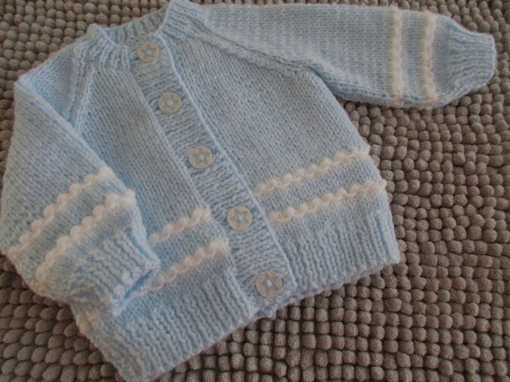 14" Round Neck Baby  Cardigan 