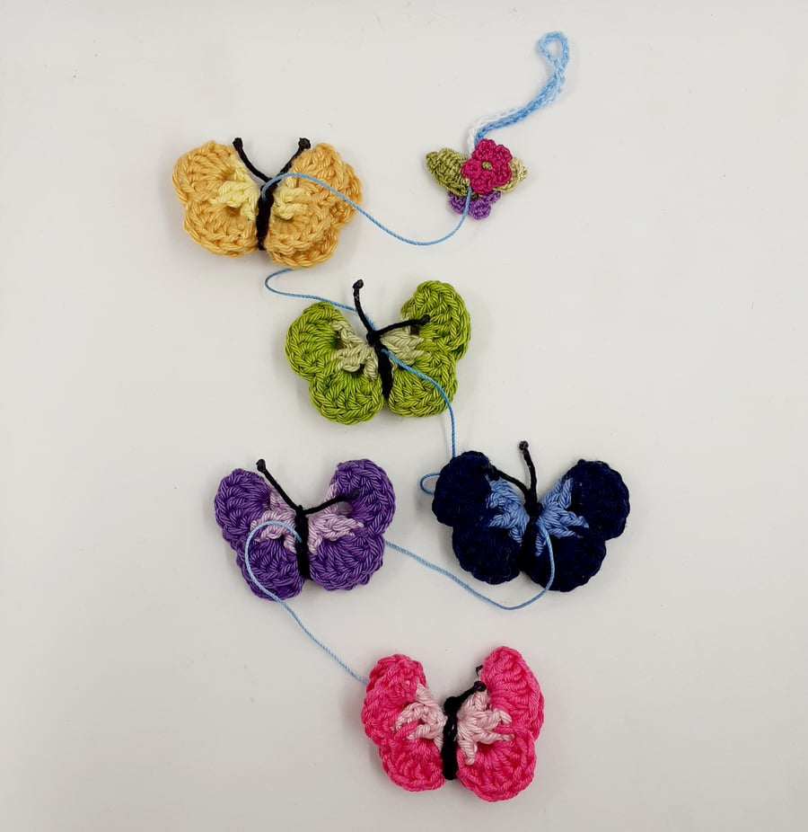 Crochet Butterfly Hanging Decoration 