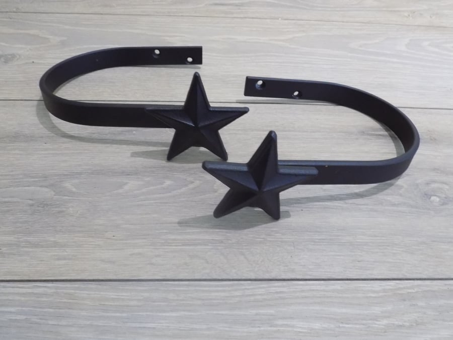 Curtain Tie Backs...................Wrought Iron (Forged Steel) Free Fitting Kit