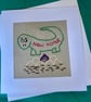 New home embroidered character card. - Image 3