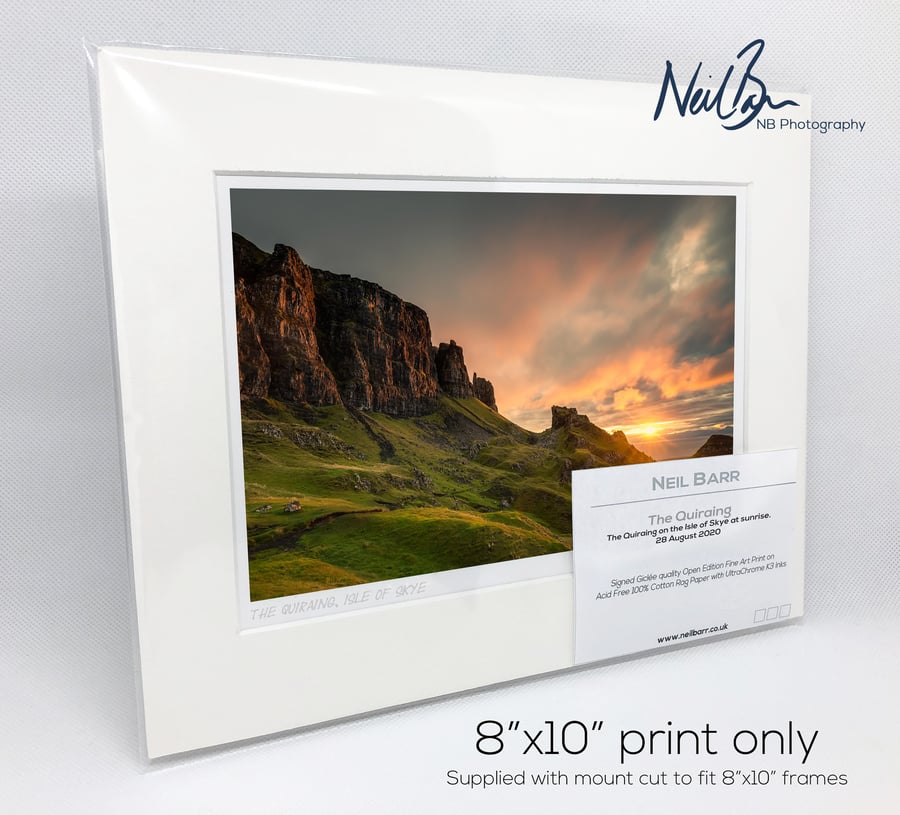 The Quiraing, Isle of Skye, Scotland - A5 (10" x 8") Unframed Print