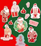 GAY SANTA, Christmas stickers, sexy Santa waterproof vinyl stickers
