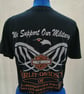 Vintage 1990's Harley Davidson Florida - 'We Support Our Military' Cropped Top T