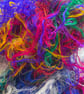 Colourful Recycled Sari Silk Threads