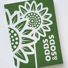 HARDBACK NOTEBOOK - GREEN SUNFLOWER