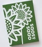 HARDBACK NOTEBOOK - GREEN SUNFLOWER