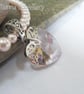 Crystal heart pendant and pearl necklace - Image 3