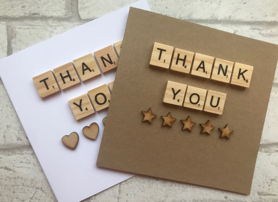 Personalised Handmade Thank You card