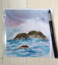 Birthday card. Seascape card. (Printed card) Ocean card. - Image 1