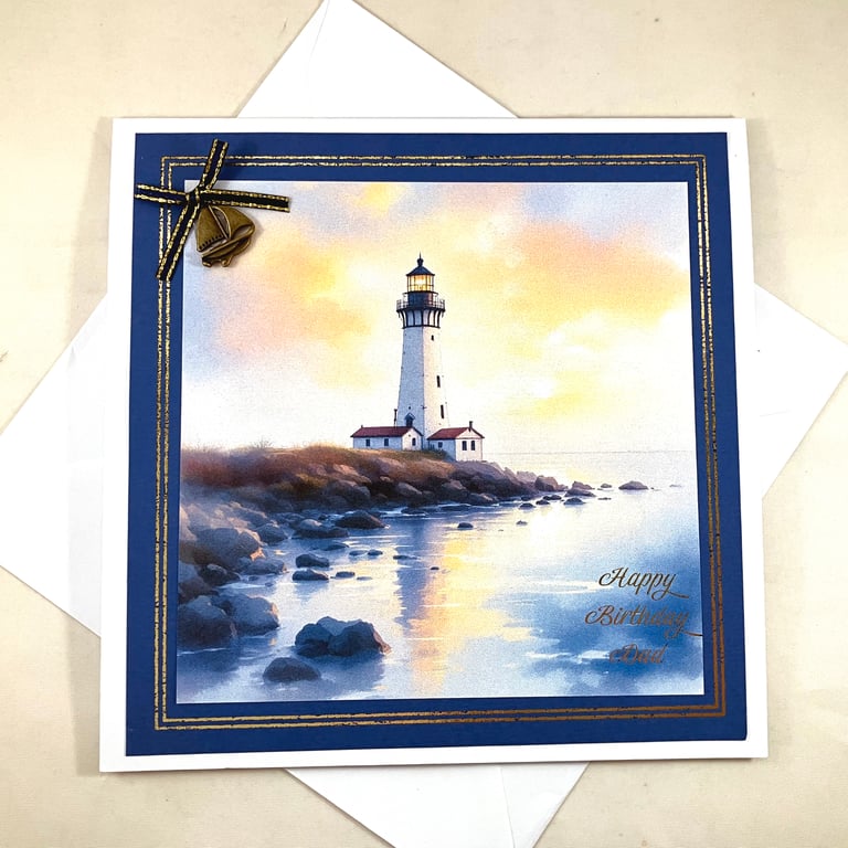 Dad birthday card - The Lighthouse