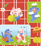 Cat picnic sticker sheet - Image 4