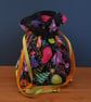 Small Reusable Birthday Gift Bag - Colourful Balloon and Party Print