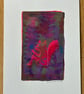 Quirky little Squirrel - Mono print   One of a kind - Image 3