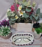 Glasses or trinket basket, hand crocheted  - Image 2