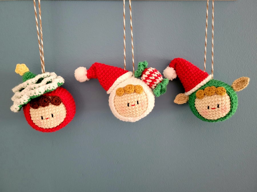 Mochi Christmas Ornaments