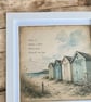 Seaside Curiosities Shadow Box. Beach Hut Framed Print. - Image 5