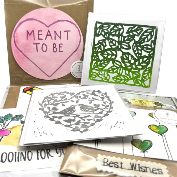Perfectly Imperfect Handmade Cards - Mystery Bundle of 5 Cards