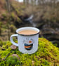 Mountain lover mug, Enamel hiking mug, perfect gift for outdoor lovers. - Image 4