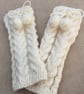 Women's Leg Warmers, Hand Knitted Pom Pom Boot Cuffs - Image 4