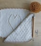 Cotton hand knitted dishcloths facecloths - Image 4