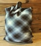 Repurposed Material Lined Tote Bag