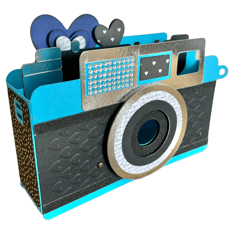 3D Vintage Style Camera Pop Up Box Card, Nostalgic Photography Enthusiast Gift