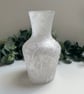 Decoupage Glass Vase: Robin, Upcycled - Image 2