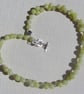 Yellow Lemon Jade Gemstone Beaded Statement Necklace "Annis" - Image 3